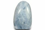 Polished, Free-Standing Blue Calcite - Madagascar #290323-1